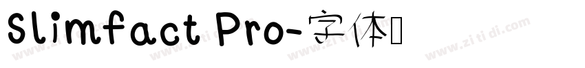 Slimfact Pro字体转换